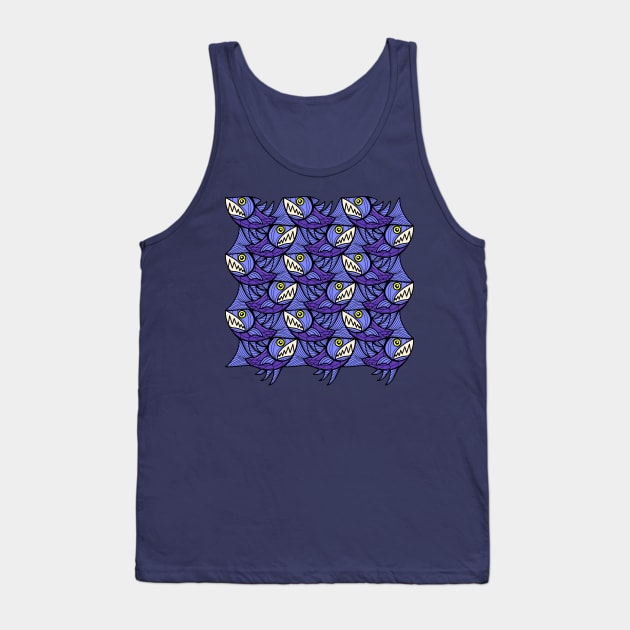 Escher fish pattern XI Tank Top by Maxsomma